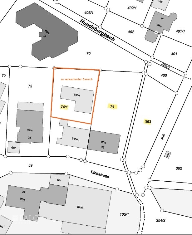 zu verkaufende Fläche - GR 1